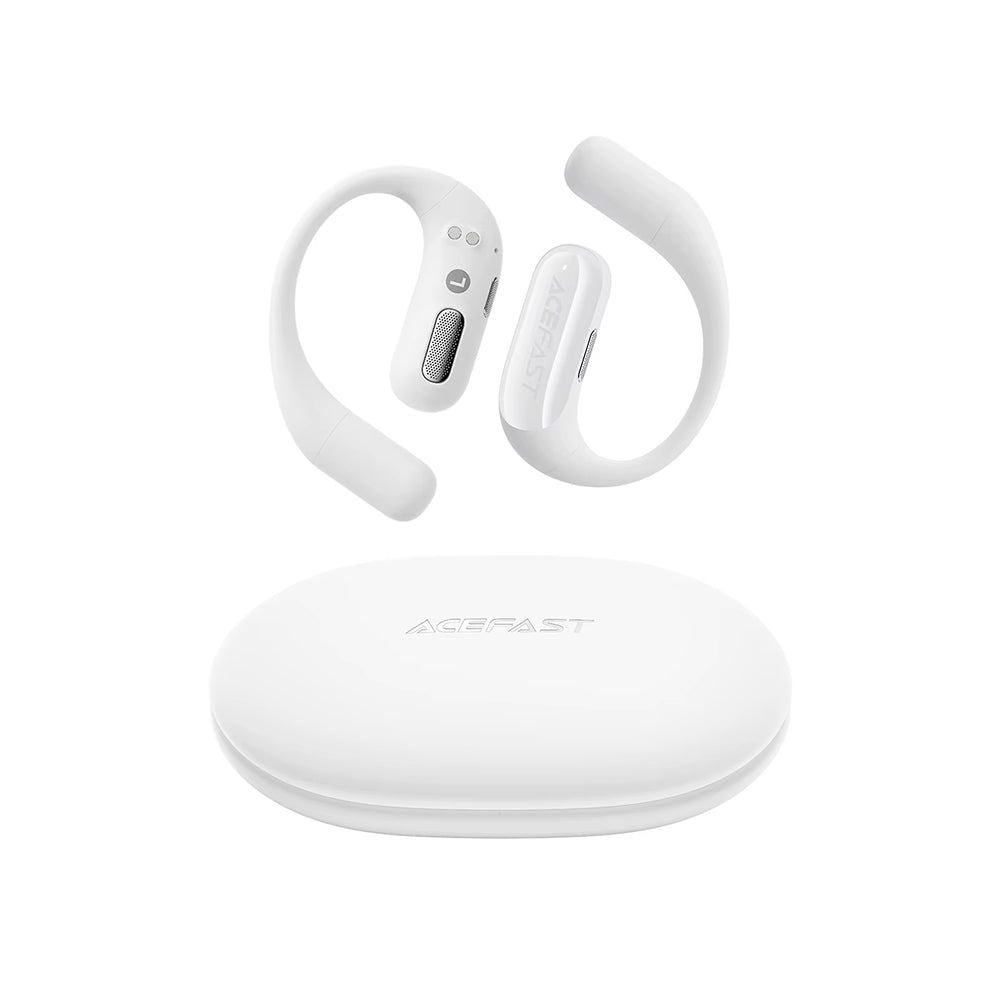 Acefast - Wireless Earbuds (FA002) - for Sports, Bluetooth V5.3, IP54, 500mAh - White