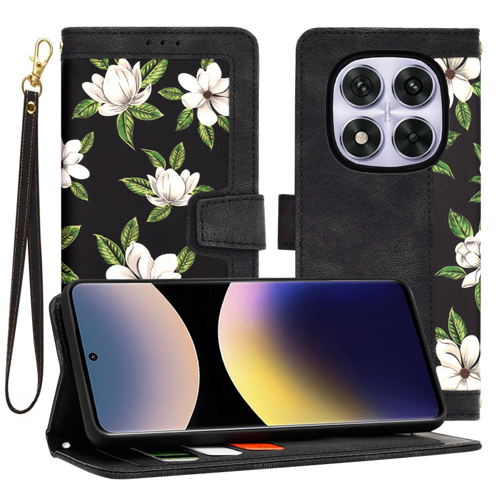 Techsuit - FlipCraft - Xiaomi Redmi Note 14 Pro 5G / Poco X7 - Flowers of the Dawn