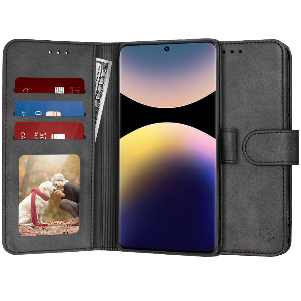 Techsuit - Diary Book - Xiaomi Redmi Note 14 Pro 5G / Poco X7 - Black