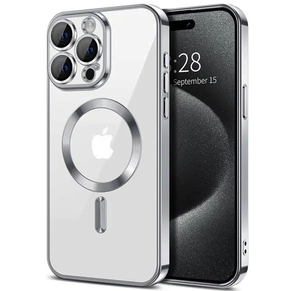 Θήκη Διαφανή Magsafe Gloss Ασημί - Iphone 11 Pro – Θήκη για κινητό από το PhoneBazaar.gr