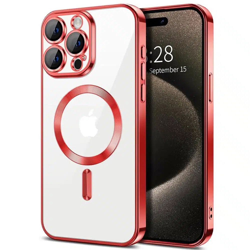 Θήκη Διαφανή Magsafe Gloss Κόκκινο - Iphone 11 Pro – Θήκη για κινητό από το PhoneBazaar.gr