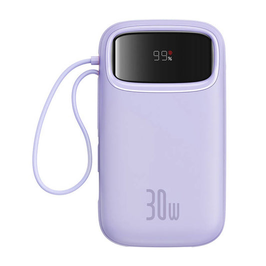 Baseus QPow 2 20000mAh 30W powerbank με 2x USB-C (μωβ)
