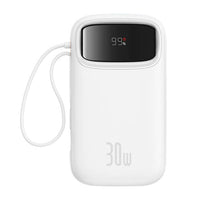 Baseus QPow 2 20000mAh 30W powerbank με 2x USB-C (λευκό)