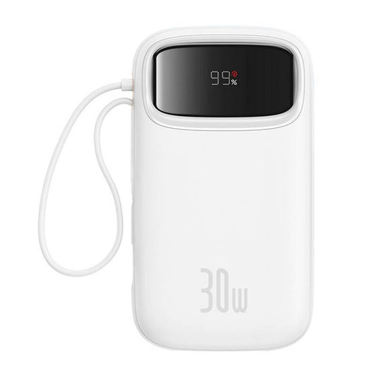 Baseus QPow 2 20000mAh 30W powerbank με 2x USB-C (λευκό)