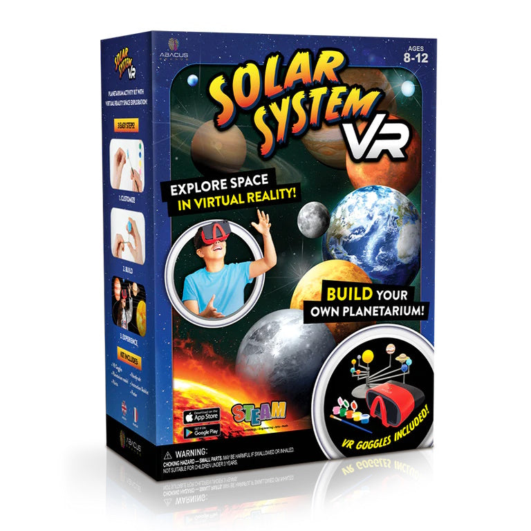 Abacus Brands Solar System Vr Επιστημονικό Σετ Εικονικής Πραγματικότητας – Πλήρης Αγγλική Έκδοση – Περιλαμβάνει Γυαλιά Vr – Θήκη για κινητό από το PhoneBazaar.gr