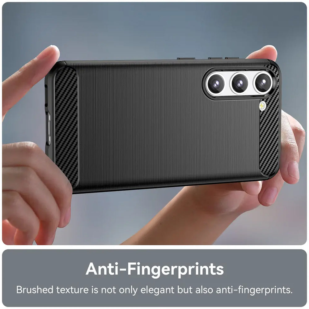 Techsuit - Carbon Silicone - Samsung Galaxy S23 - Black