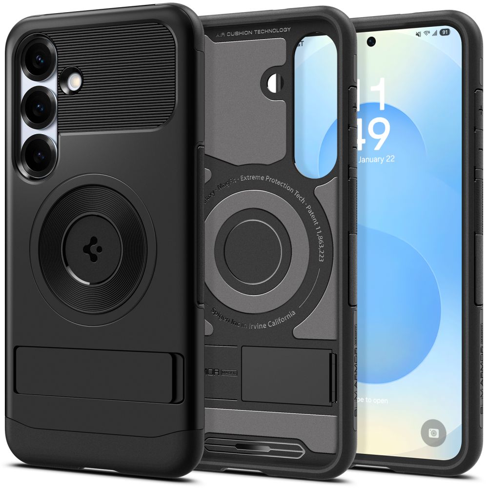 Spigen - Slim Armor MagSafe - Samsung Galaxy S25 - Black