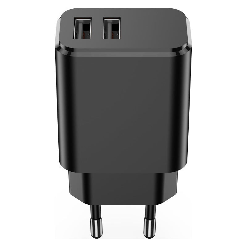 Setty Φορτιστής Χωρίς Καλώδιο με 2 Θύρες USB-A Μαύρος (GSM106088)