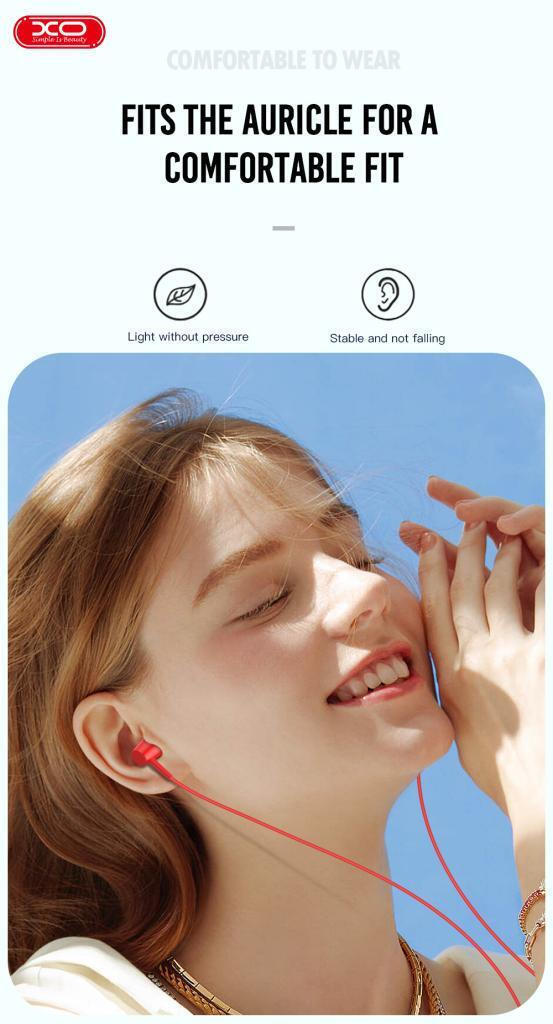 XO - EP57 In-ear Handsfree με Βύσμα 3.5mm Κόκκινο
