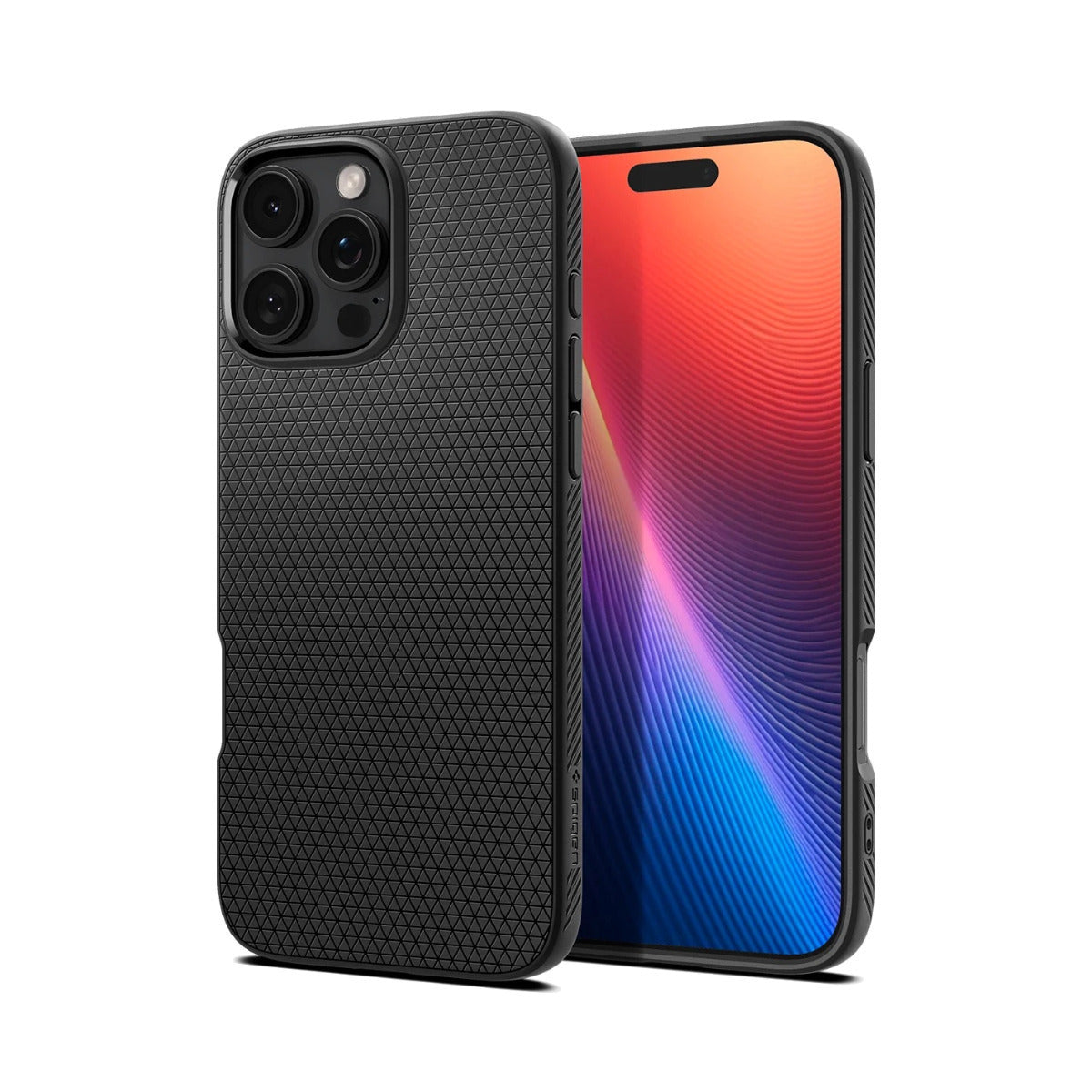 Spigen Liquid Air Back Cover Σιλικόνης 0.3mm Matte Black (iPhone 16 Pro Max)