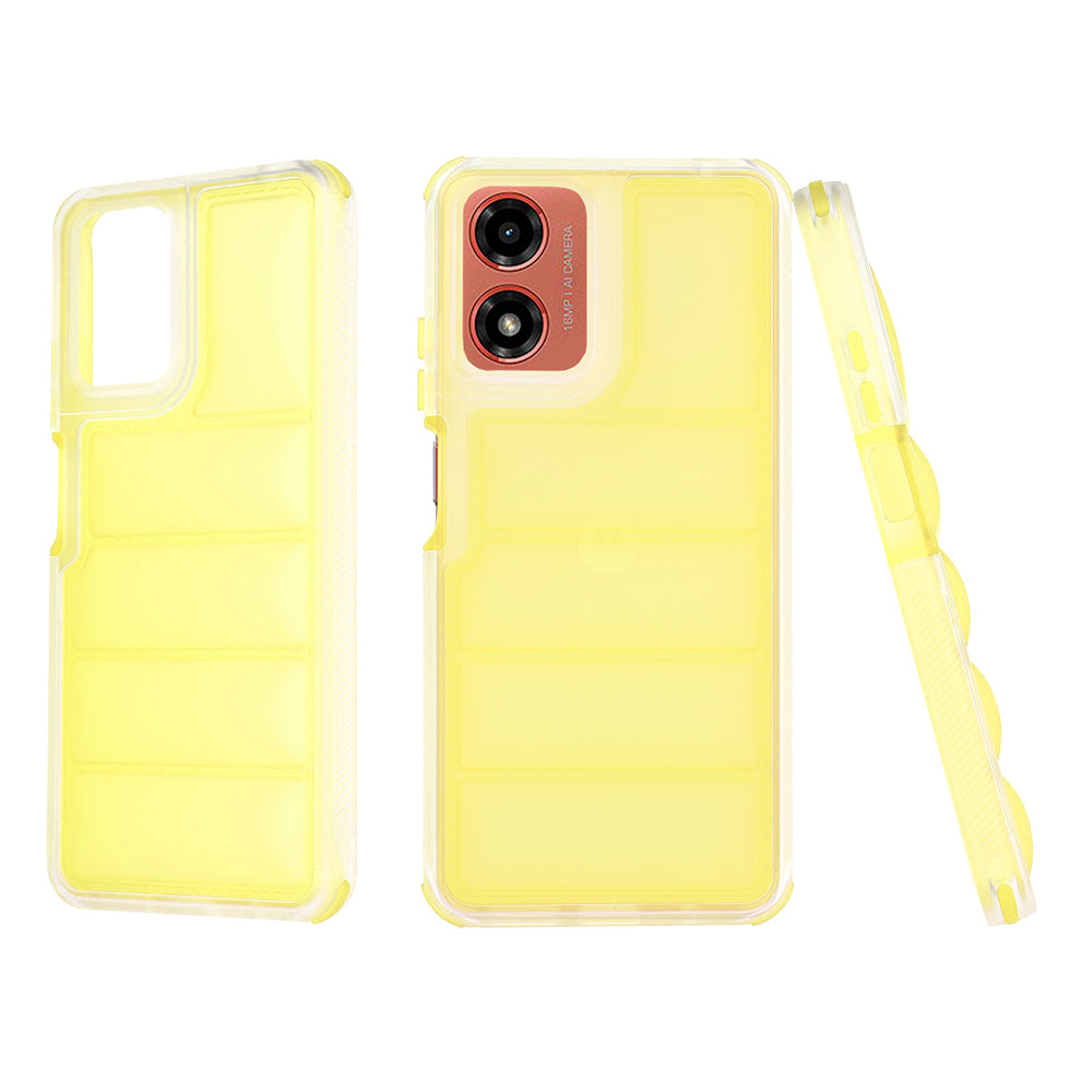 Techsuit - Wave Shield - Motorola Moto G04 / Moto G04s / Moto G24 / Moto E14 - Yellow
