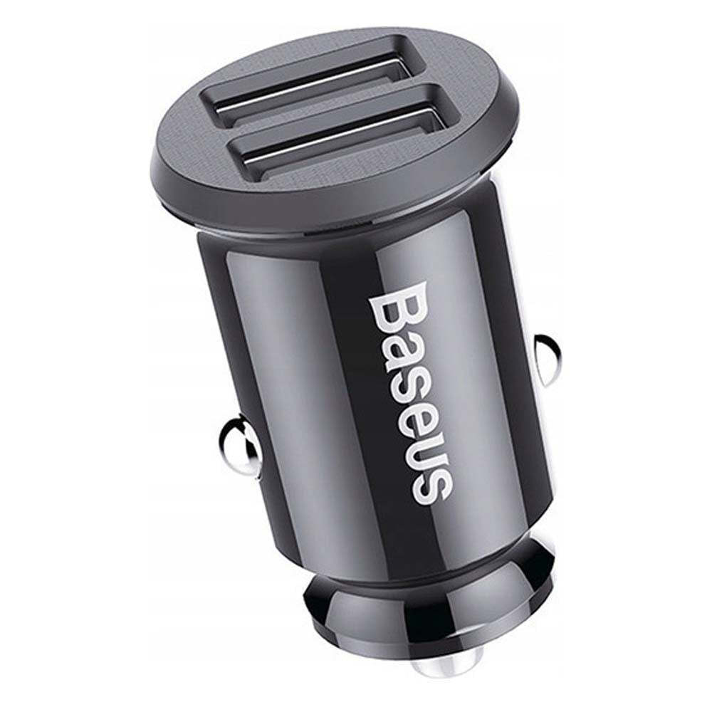 Baseus Φορτιστής Αυτοκινήτου 10W 3.1A με Θύρες: 2xUSB-A Μαύρο Χρώμα