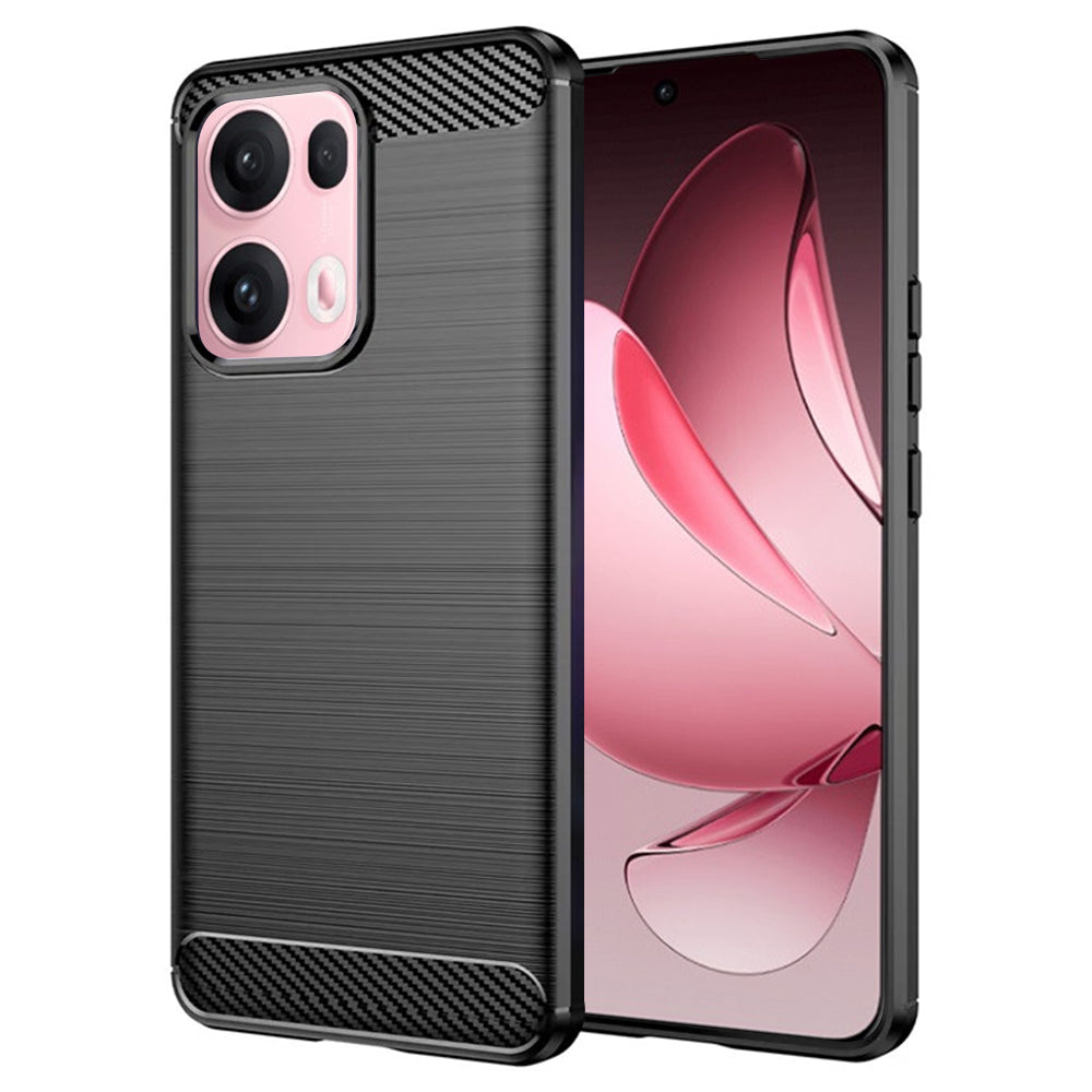 Techsuit - Carbon Silicone - Oppo Reno13 Pro - Black