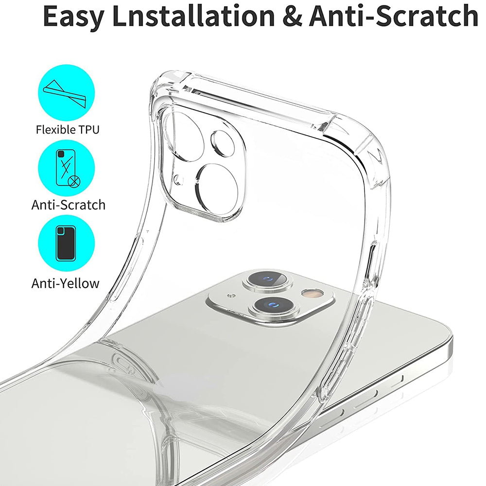 Techsuit - Shockproof Clear Silicone - iPhone 16e - Clear