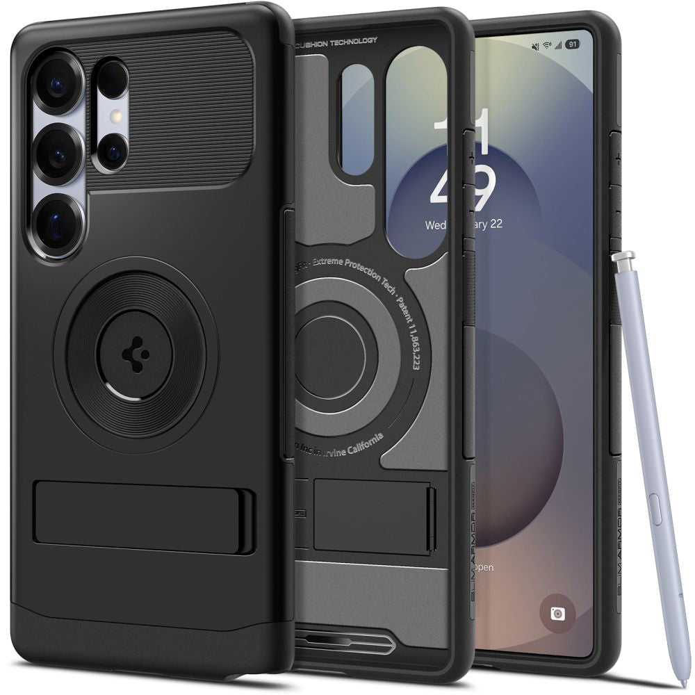 Spigen - Slim Armor MagSafe - Samsung Galaxy S25 Ultra - Black