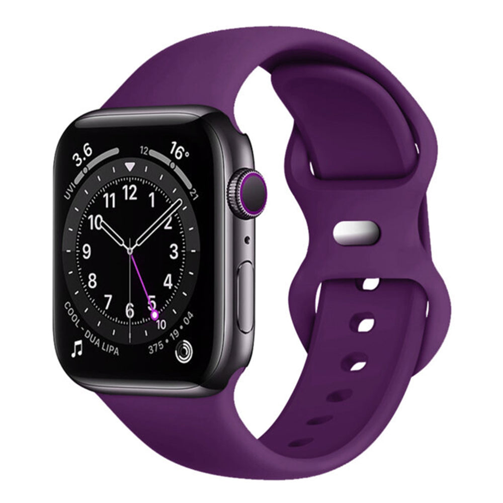 Techsuit - Watchband (W031) - Apple Watch 1/2/3/4/5/6/7/8/9/10/11/SE/SE 2/SE 3 (38/40/41/42mm) - Dark Purple