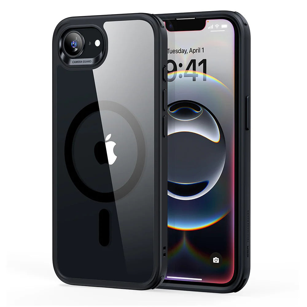 ESR - Classic Hybrid HaloLock - iPhone 16e - Clear / Black