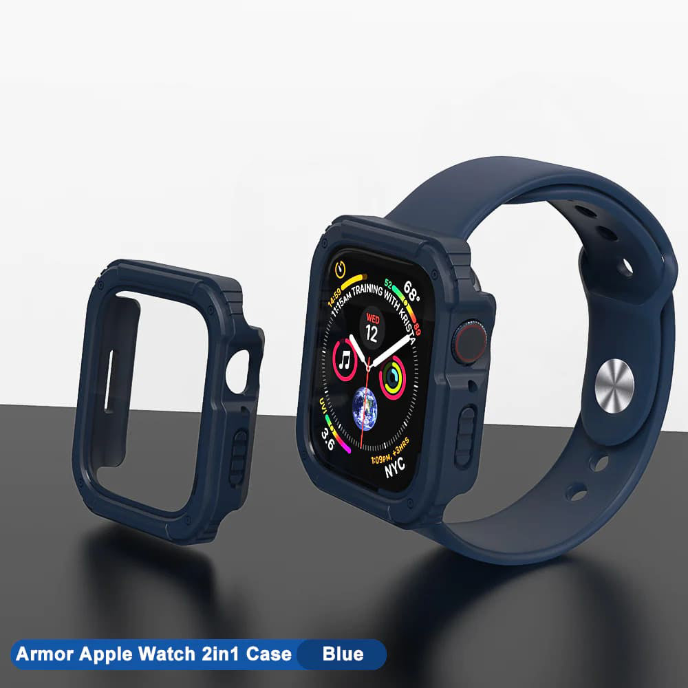 Lito - Watch Armor 360 Case + Screen Protector - Apple Watch 1 / 2 / 3 (42mm) - Blue