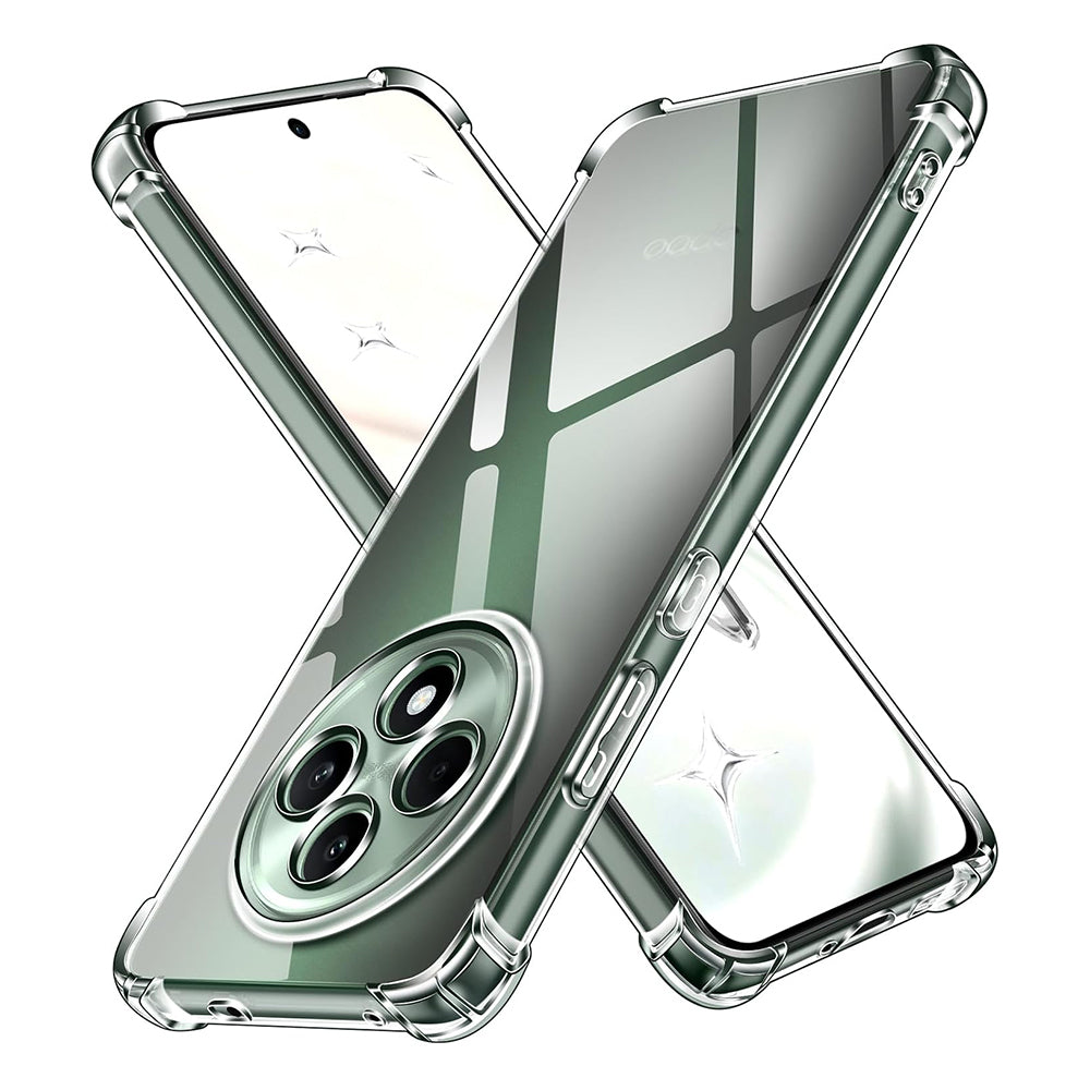 Techsuit - Shockproof Clear Silicone - Oppo Reno12 F 4G / Reno12 F 5G / Reno12 FS 4G / Reno12 FS 5G - Clear