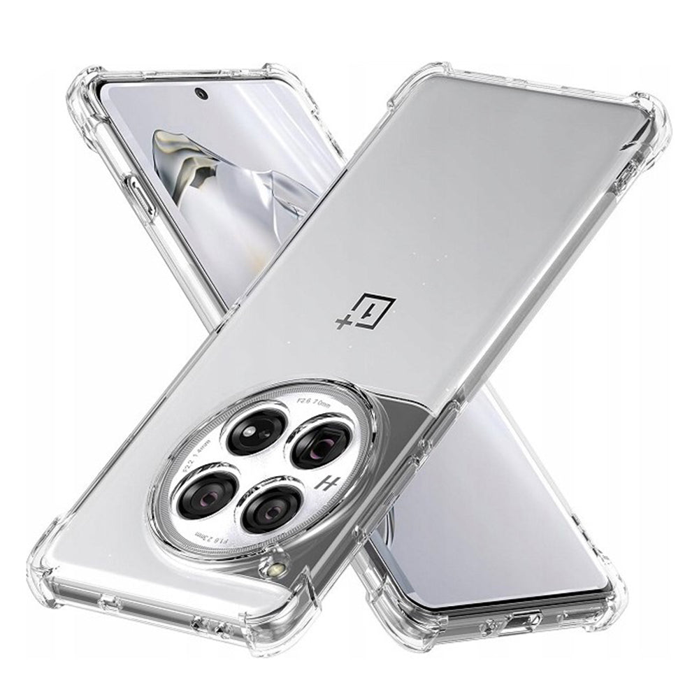Techsuit - Shockproof Clear Silicone - OnePlus 12 - Clear