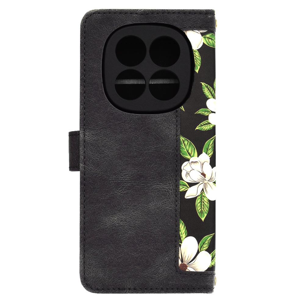 Techsuit - FlipCraft - Xiaomi Redmi Note 14 Pro 4G - Flowers of the Dawn