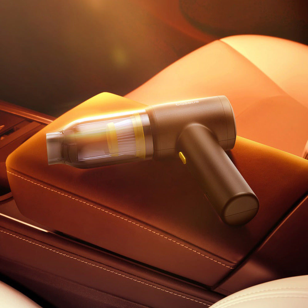 Baseus - Cordless Car Vacuum Cleaner AT (C30476600121-00) - 5000Pa, 45W, 4000mAh, LED, T-shaped, 54000RPM, <75dB - Black