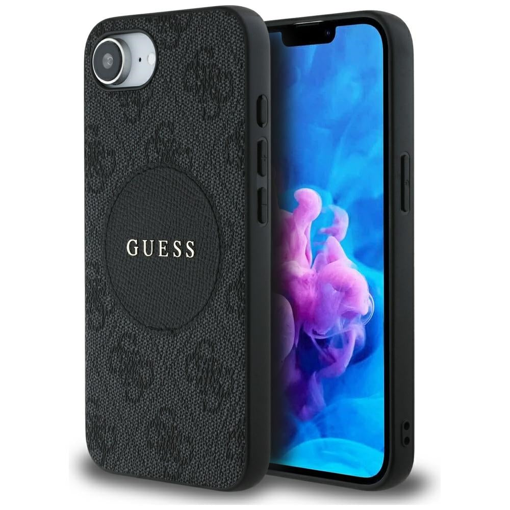 Guess - 4G Circle Classic Logo MagSafe (GUHMPSE4P4PGRSGK) - iPhone 16e - Black