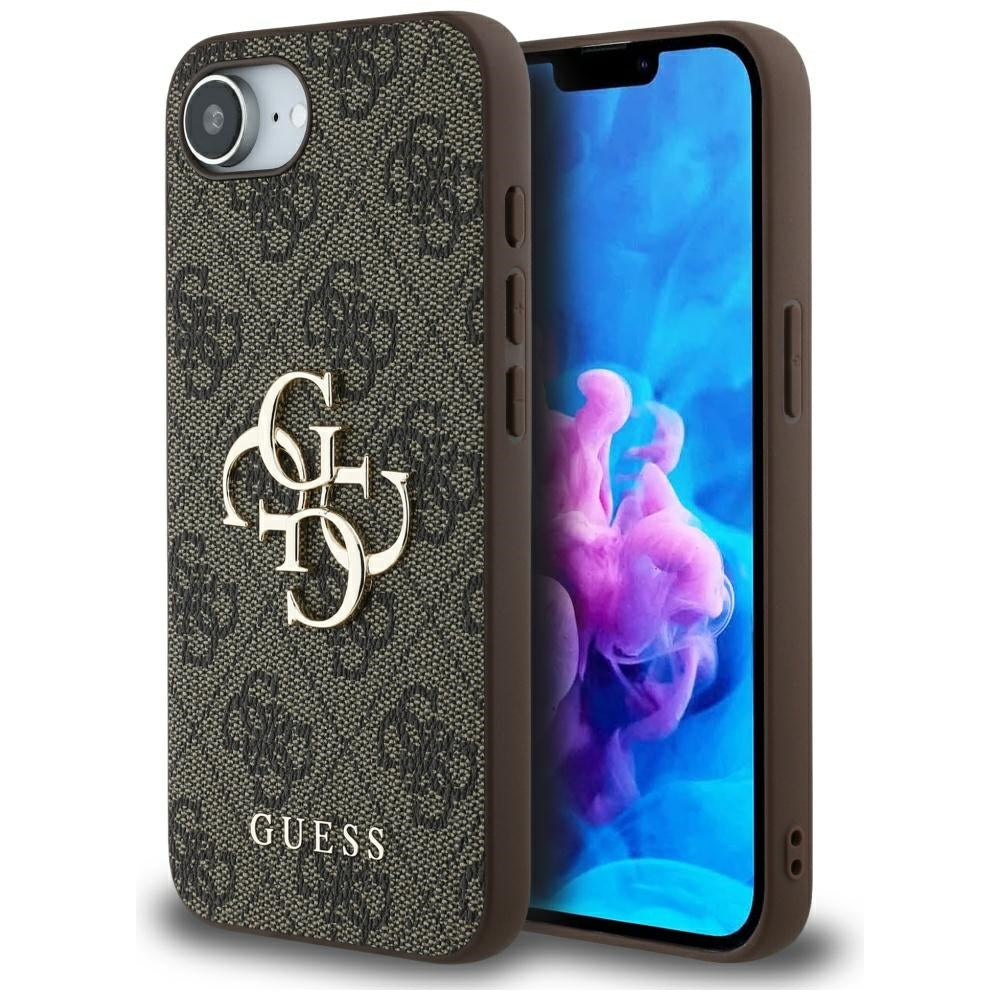 Guess - Hardcase 4G Big Logo (GUHCPSE44GMGBR) - iPhone 16e - Brown