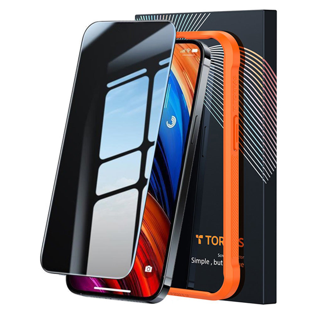 Torras - GlassGo Epic Privacy - iPhone 15 Pro Max - Black