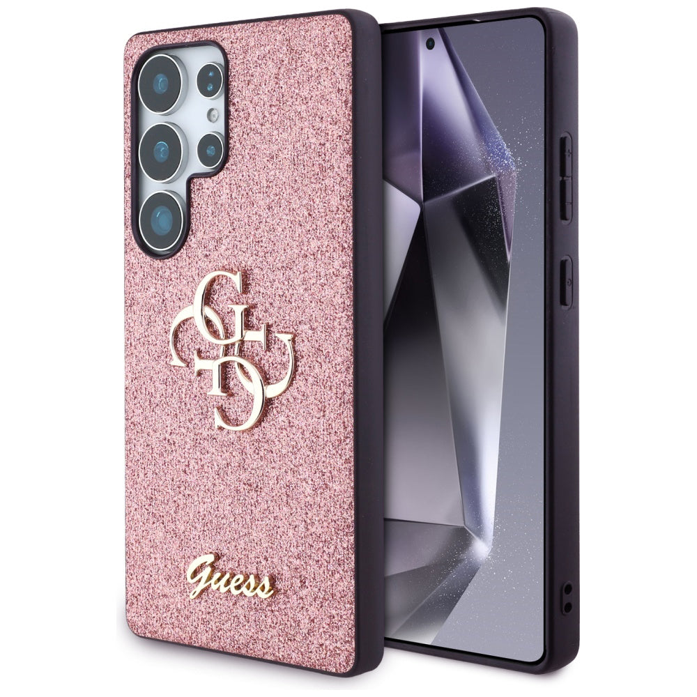 Guess - Glitter Script Big 4G Logo (GUHCS25LHG4SGP) - Samsung Galaxy S25 Ultra - Pink