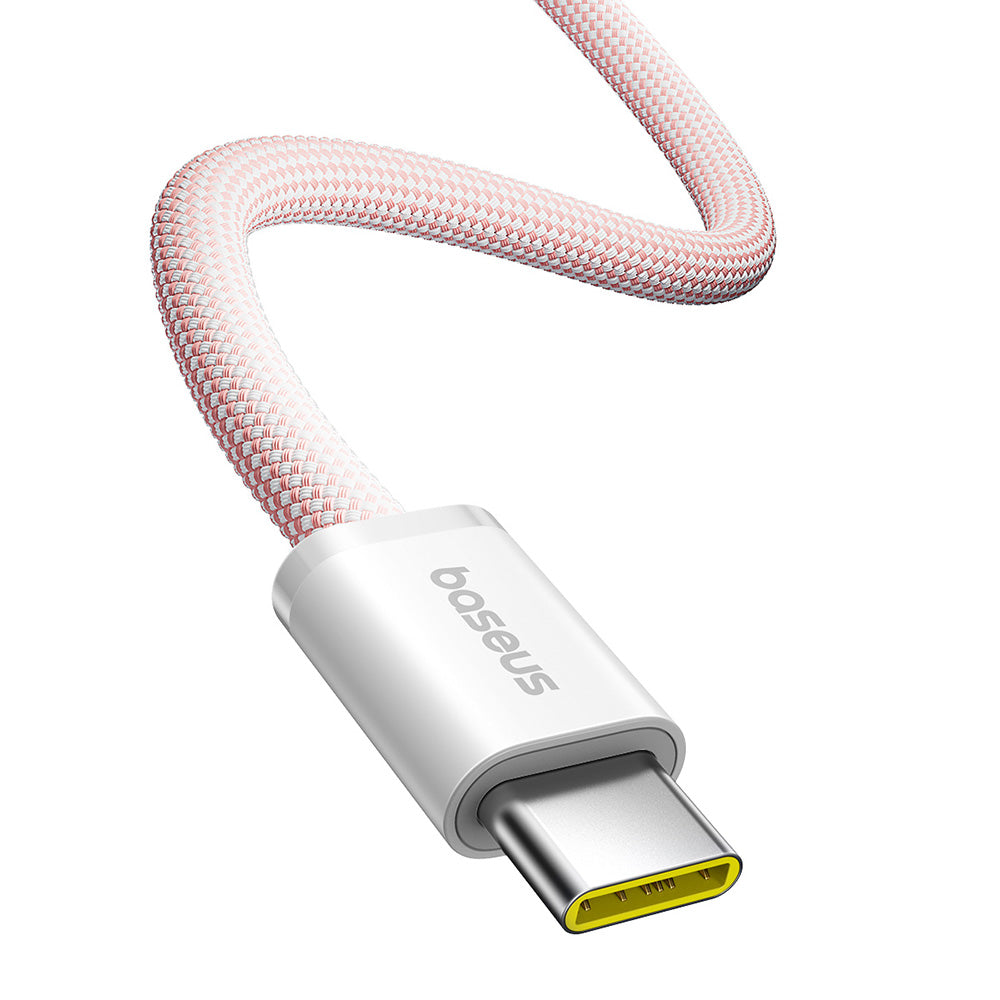 Baseus - Data Cable Dynamic 4 Series (P10381400411-00) - Type-C, Fast Charge, 100W, 480Mbps, Smart Chip, 1m - Pink