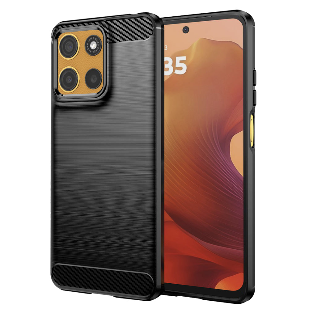 Techsuit - Carbon Silicone - Motorola Moto G15 / G15 Power - Black