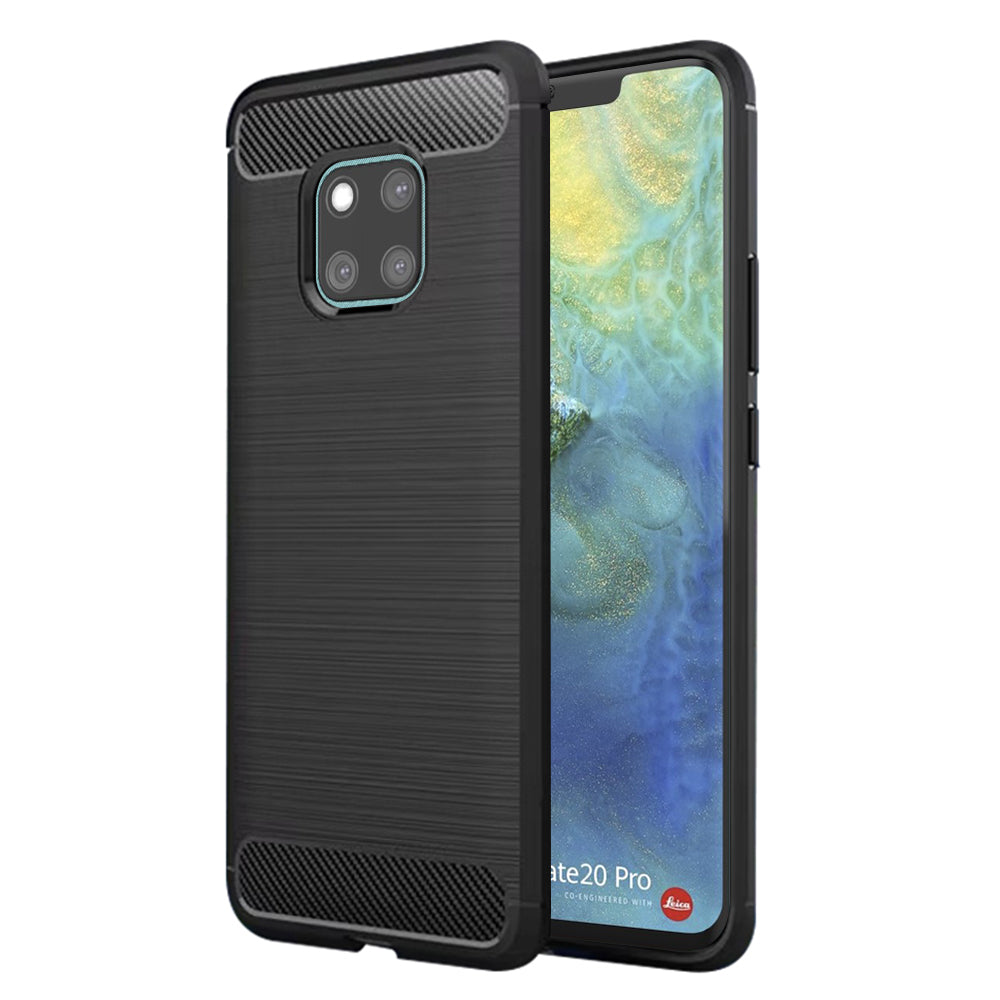 Techsuit - Carbon Silicone - Huawei Mate 20 Pro - Black