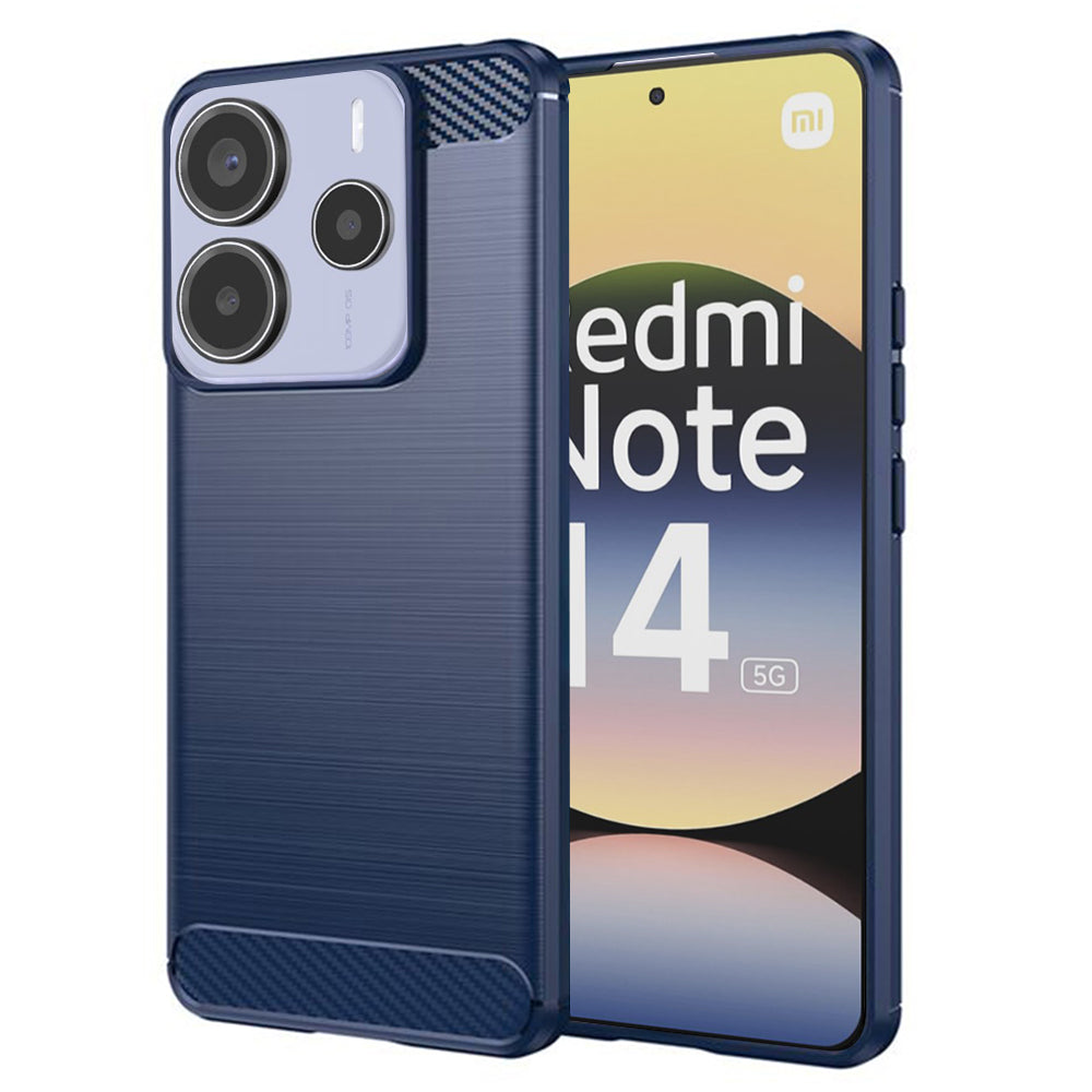 Techsuit - Carbon Silicone - Xiaomi Redmi Note 14 5G - Blue