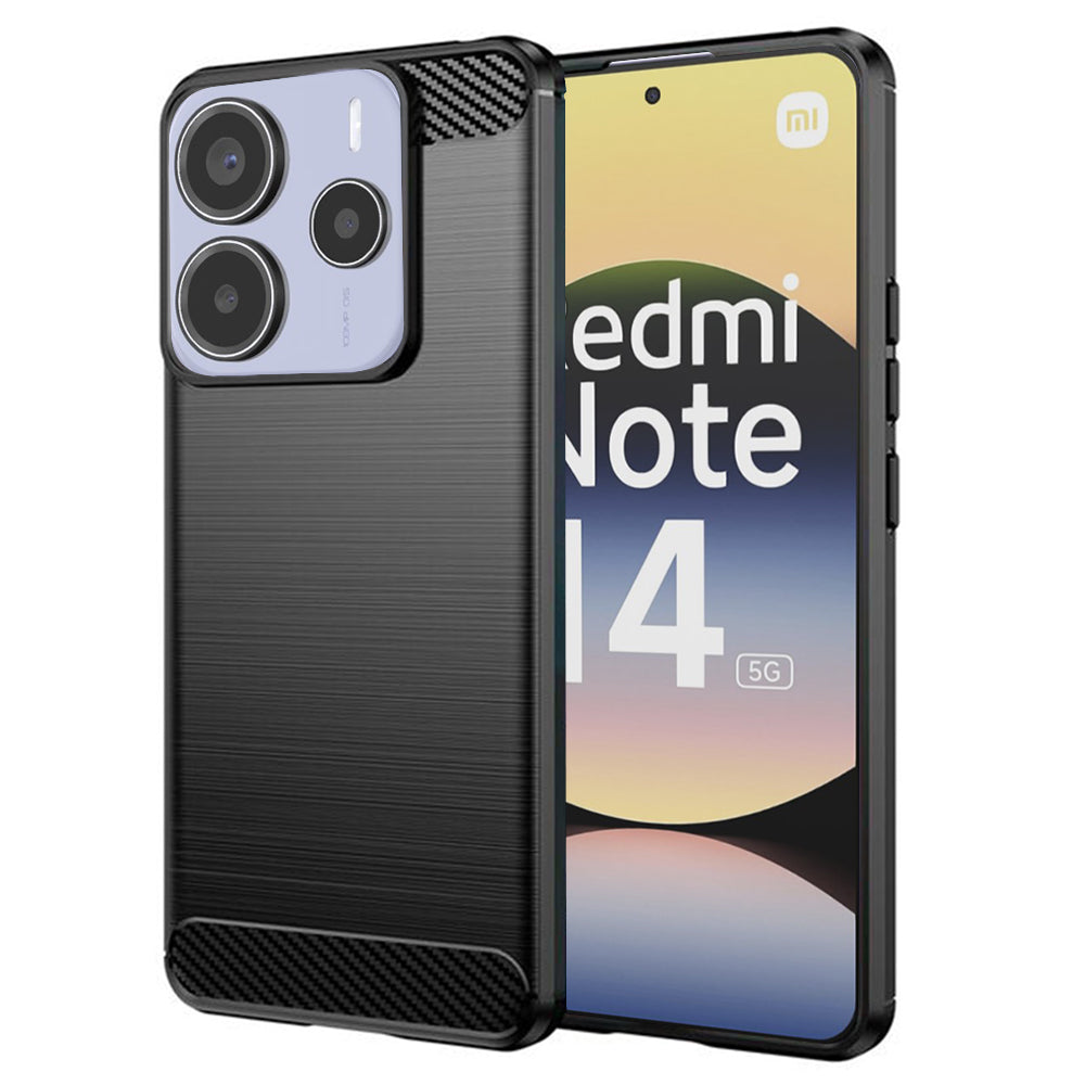 Techsuit - Carbon Silicone - Xiaomi Redmi Note 14 5G - Black