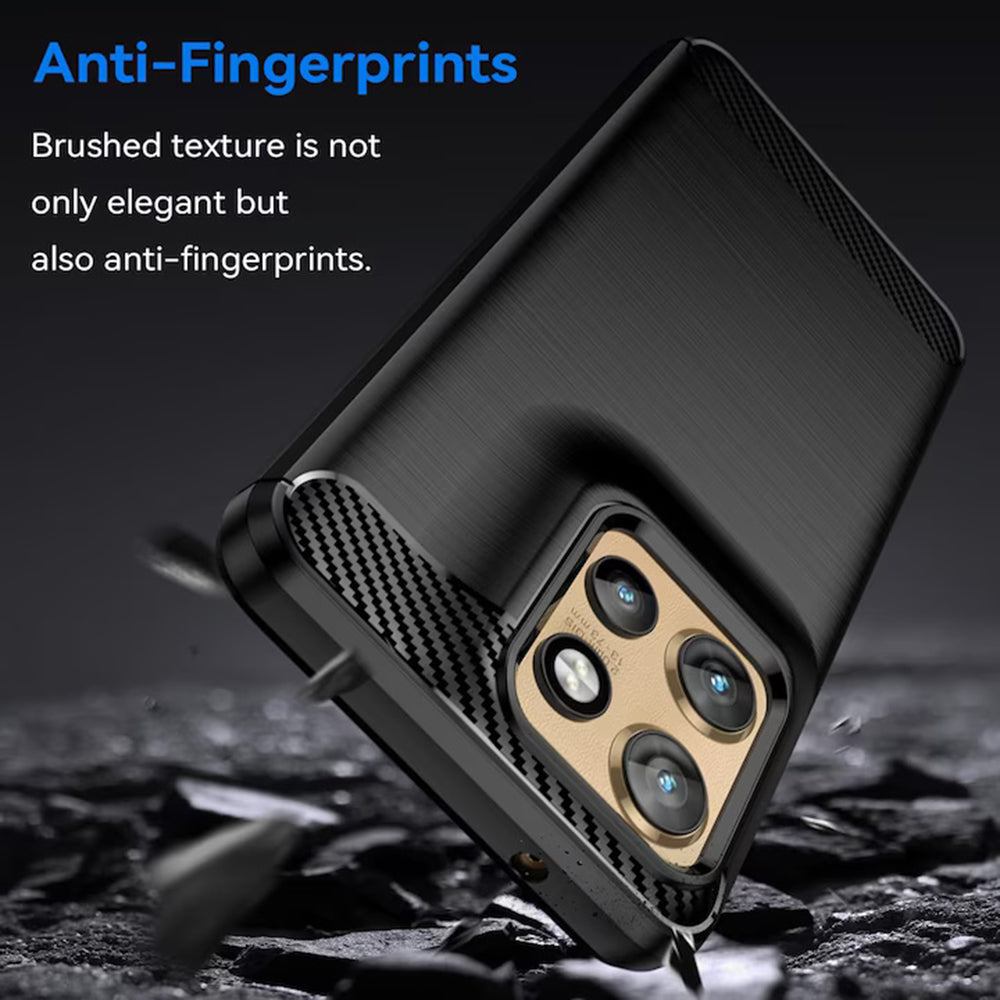 Techsuit - Carbon Silicone - Motorola Edge 50 Neo / Edge 60 Neo / Motorola ThinkPhone 25 - Black