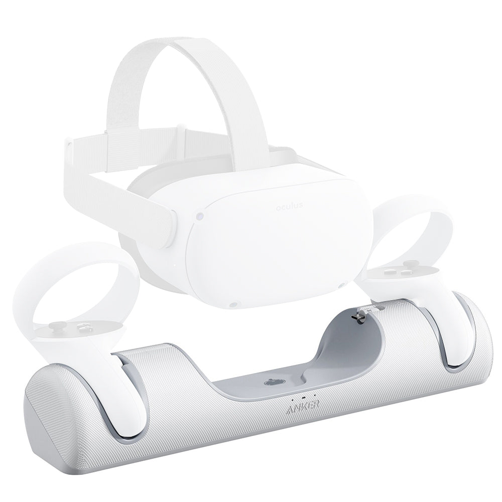 Anker - Charging Station - for Oculus Quest 2, with Rechargeable Batteries, Type-C - White