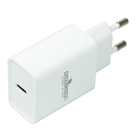 Wall Adapter Usb-C Οικιακός Φορτιστής Pd 20W Greenmouse Σε Λευκό Χρώμα - 46956678 – Θήκη για κινητό από το PhoneBazaar.gr