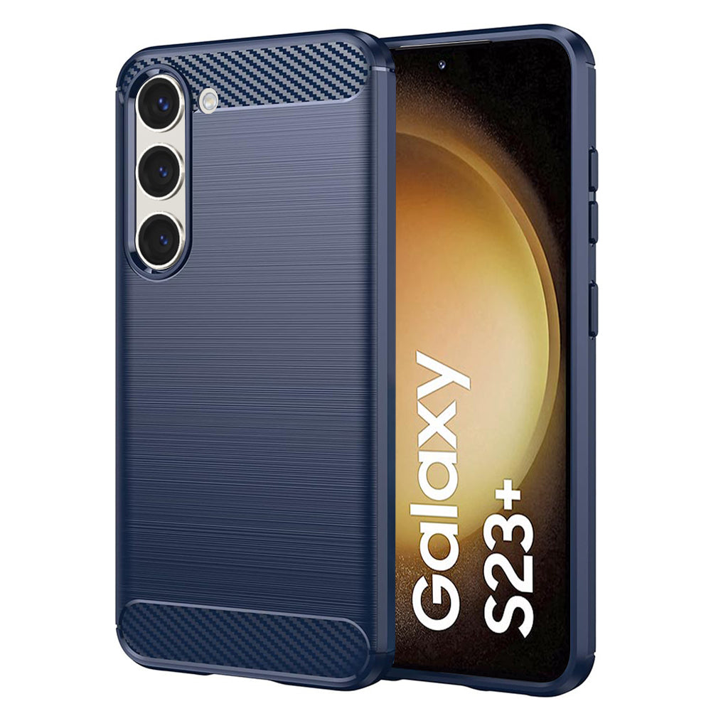 Techsuit - Carbon Silicone - Samsung Galaxy S23 Plus - Blue