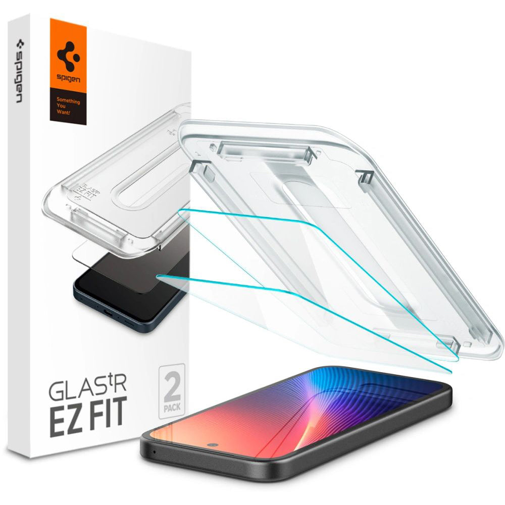 Spigen - Glas.tR EZ-FIT (2 pack) - Google Pixel 9a - Clear