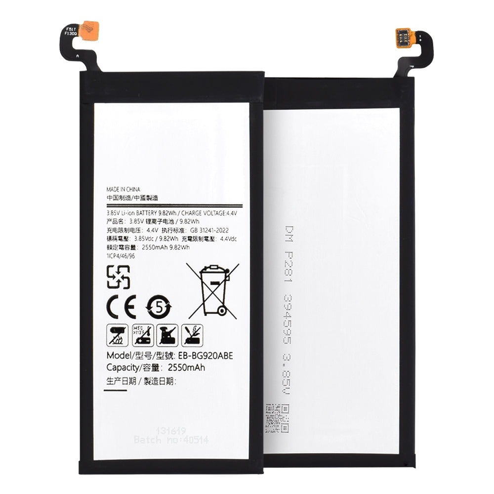 OEM - Smartphone Battery EB-BG920ABE (10744) - Samsung Galaxy S6 (SM-G920F) -Â 2550mAhÂ -Â Grey