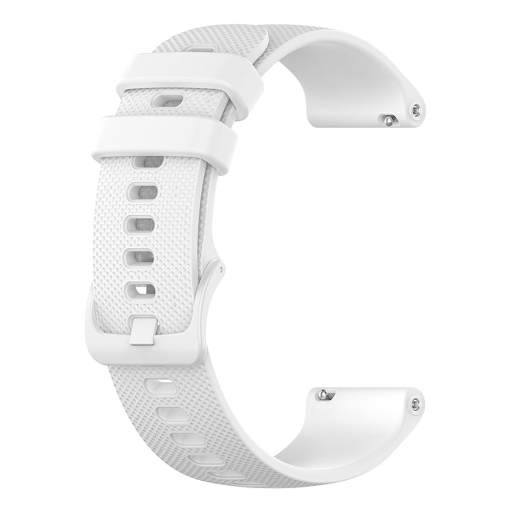 Techsuit - Watchband 18mm (W006) - Huawei Watch GT 4 (41mm)/W1/Honor Watch S1/Garmin Venu 2S/Vivoactive 4S - White
