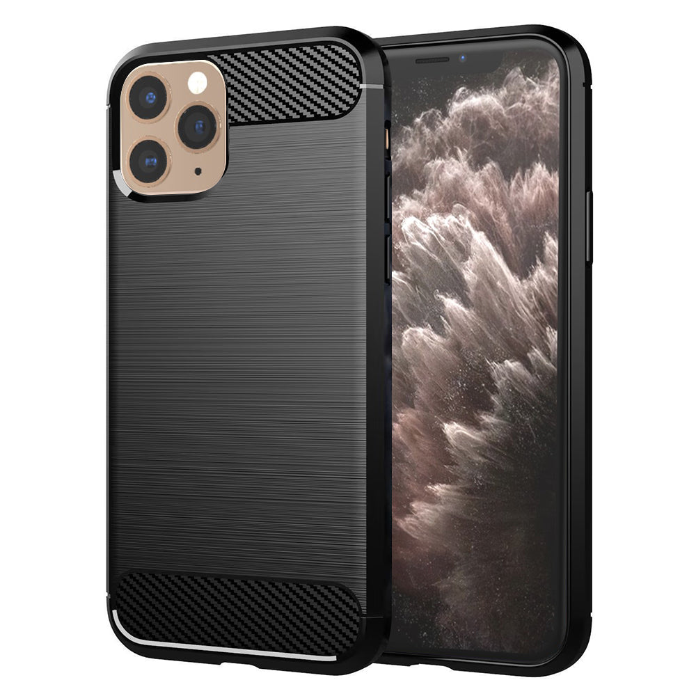 Techsuit - Carbon Silicone - iPhone 11 Pro - Black