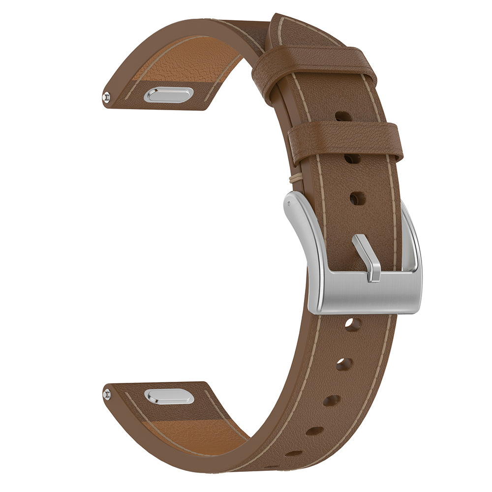Techsuit - Watchband 18mm (W073) - Huawei Watch GT 4 (41mm)/W1/Honor Watch S1/Garmin Venu 2S/Vivoactive 4S - Brown