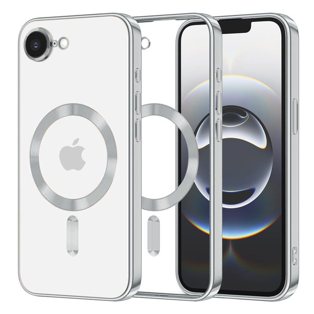 Techsuit - Luxury Crystal MagSafe - iPhone 16e - Silver