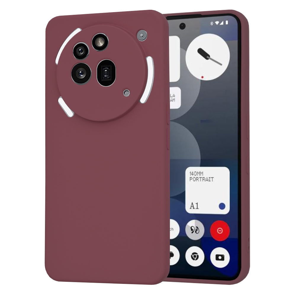 Techsuit - SoftFlex - Nothing Phone (3a) Pro - Plum Red