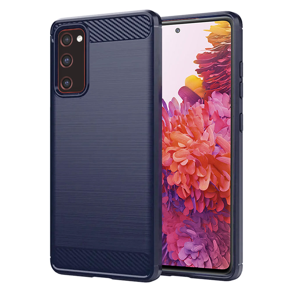 Techsuit - Carbon Silicone - Samsung Galaxy S20 FE / S20 FE 5G - Blue