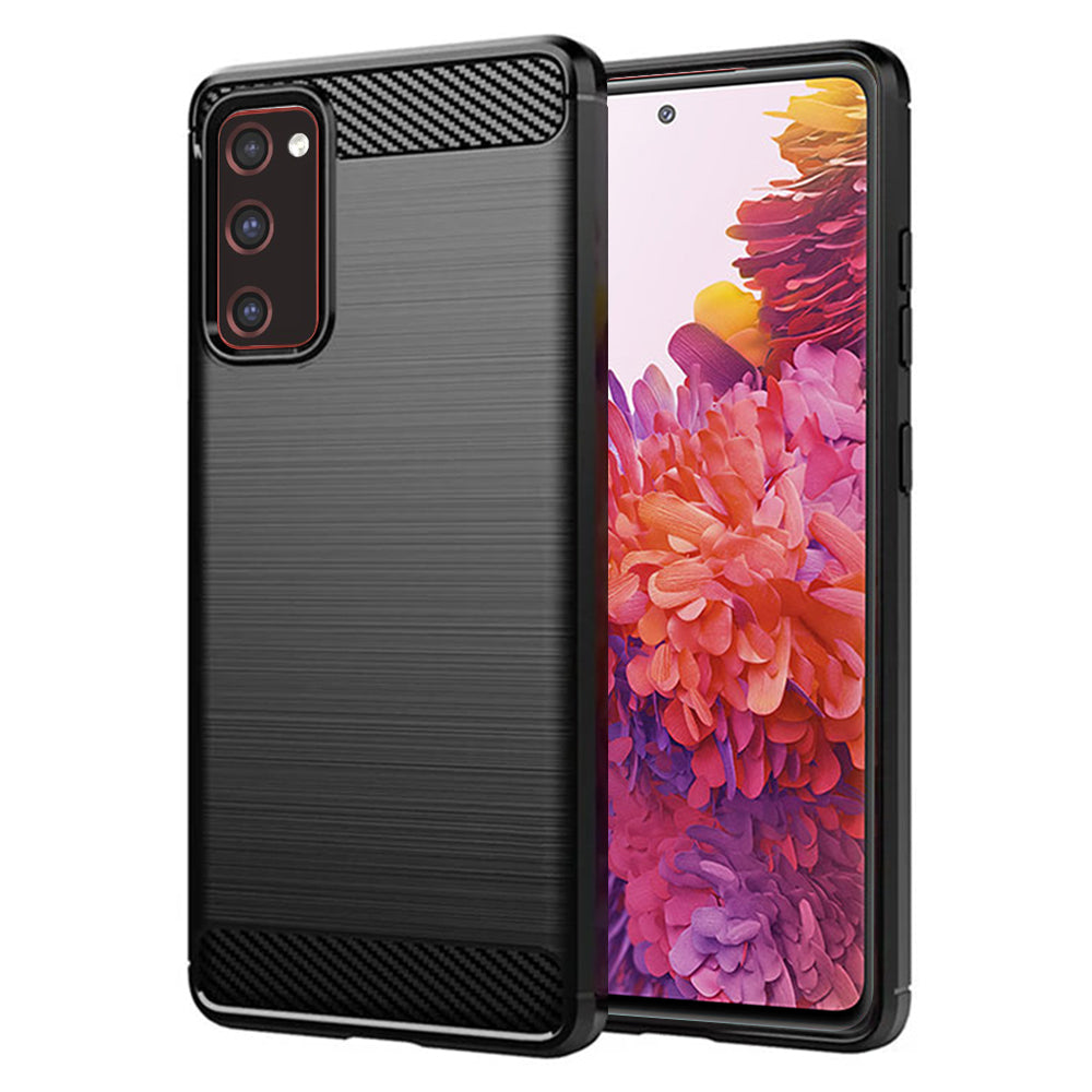 TechSuit - Carbon Silicone - Samsung Galaxy S20 FE 4G / S20 FE 5G - Black