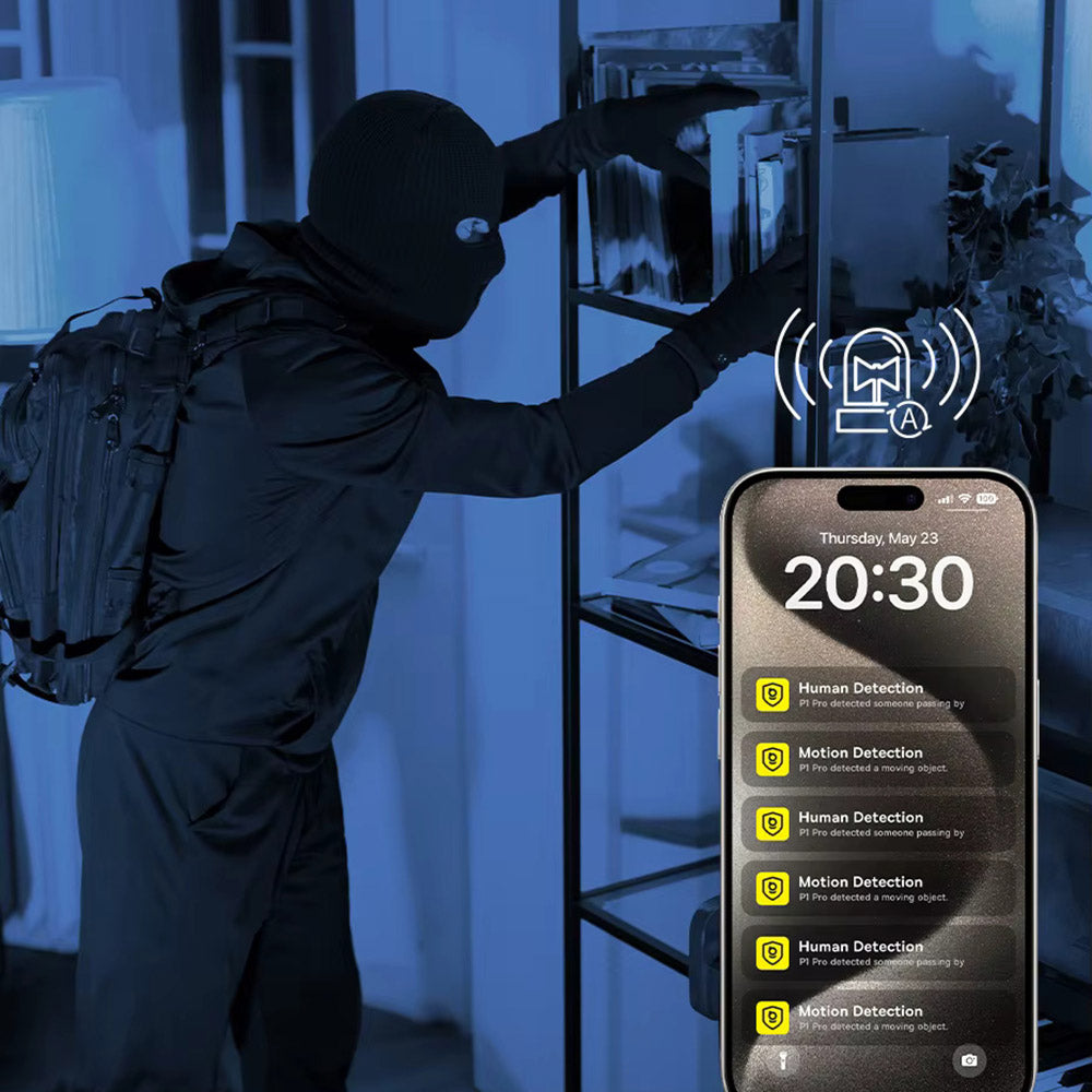 Baseus - Indoor Camera Security P1 Lite (S0TV002132) - 2K, 3MP, Type-C, Two-way Talk, Night Vision, Digital Zoom - White