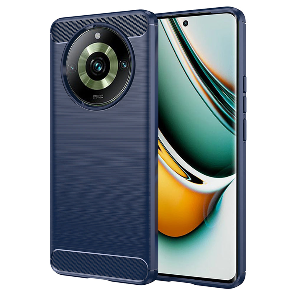 Techsuit - Carbon Silicone - Realme 11 Pro / 11 Pro+ - Blue